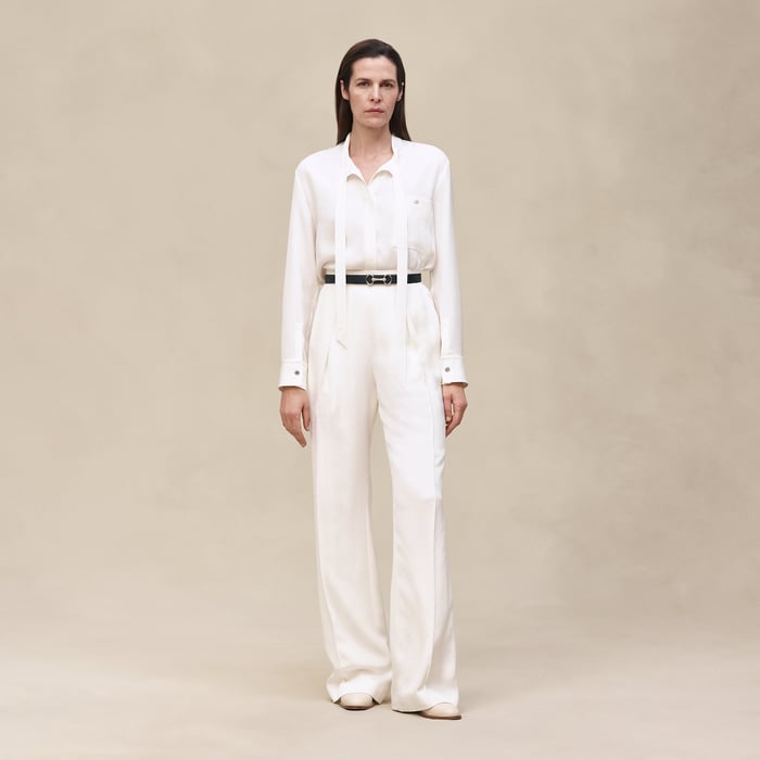 Blanc Cassé Silk Pants
