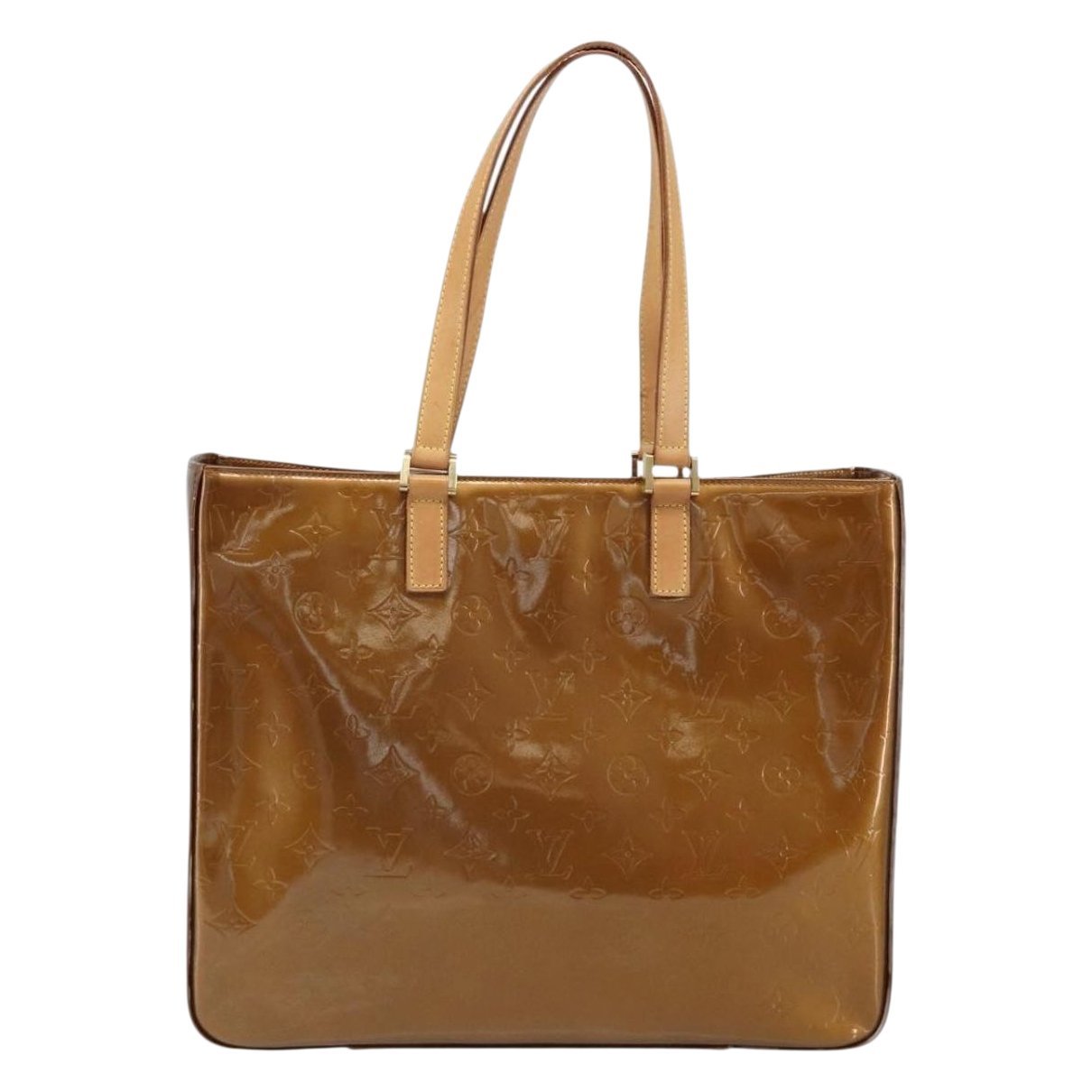 Columbus patent leather tote