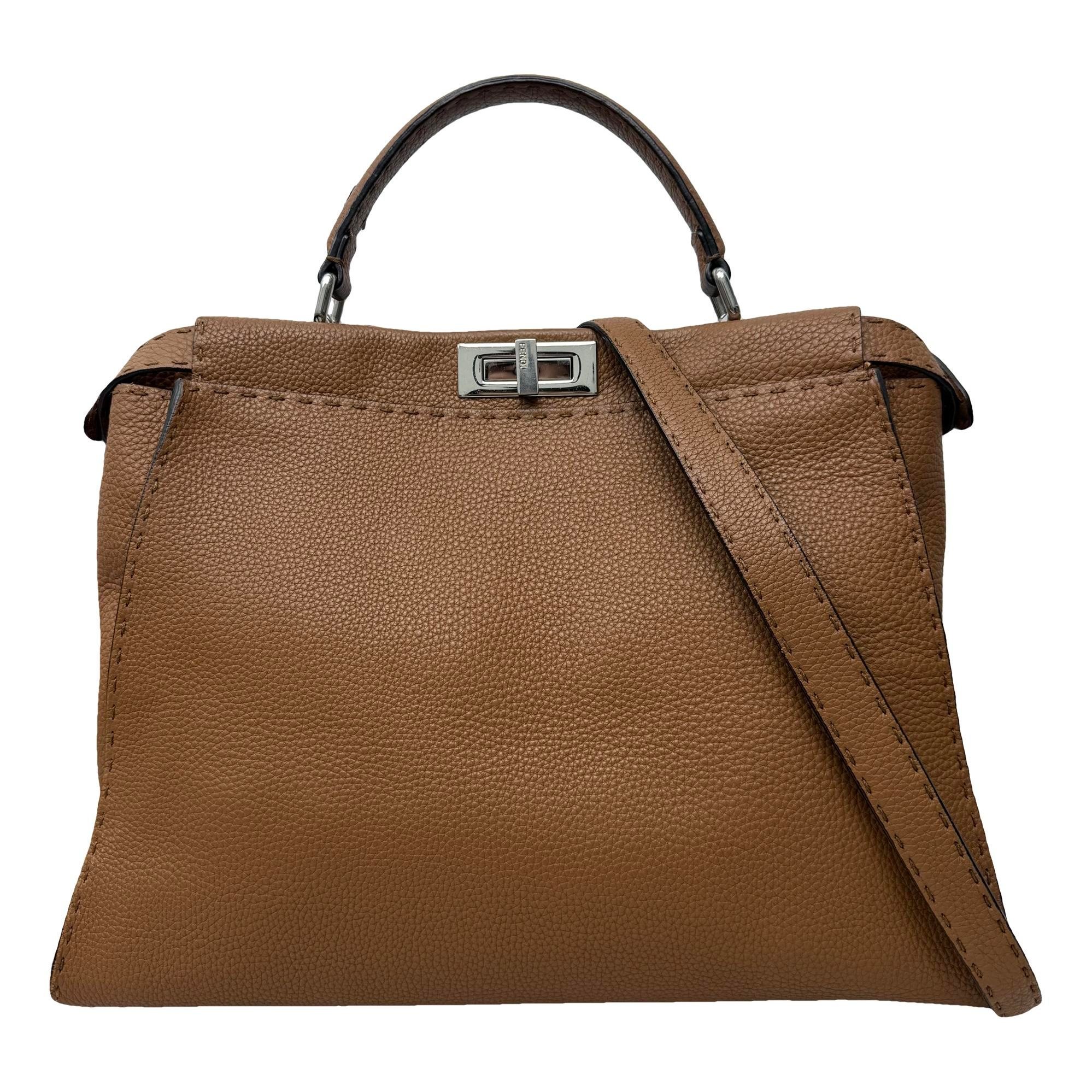 Peekaboo leather handbag