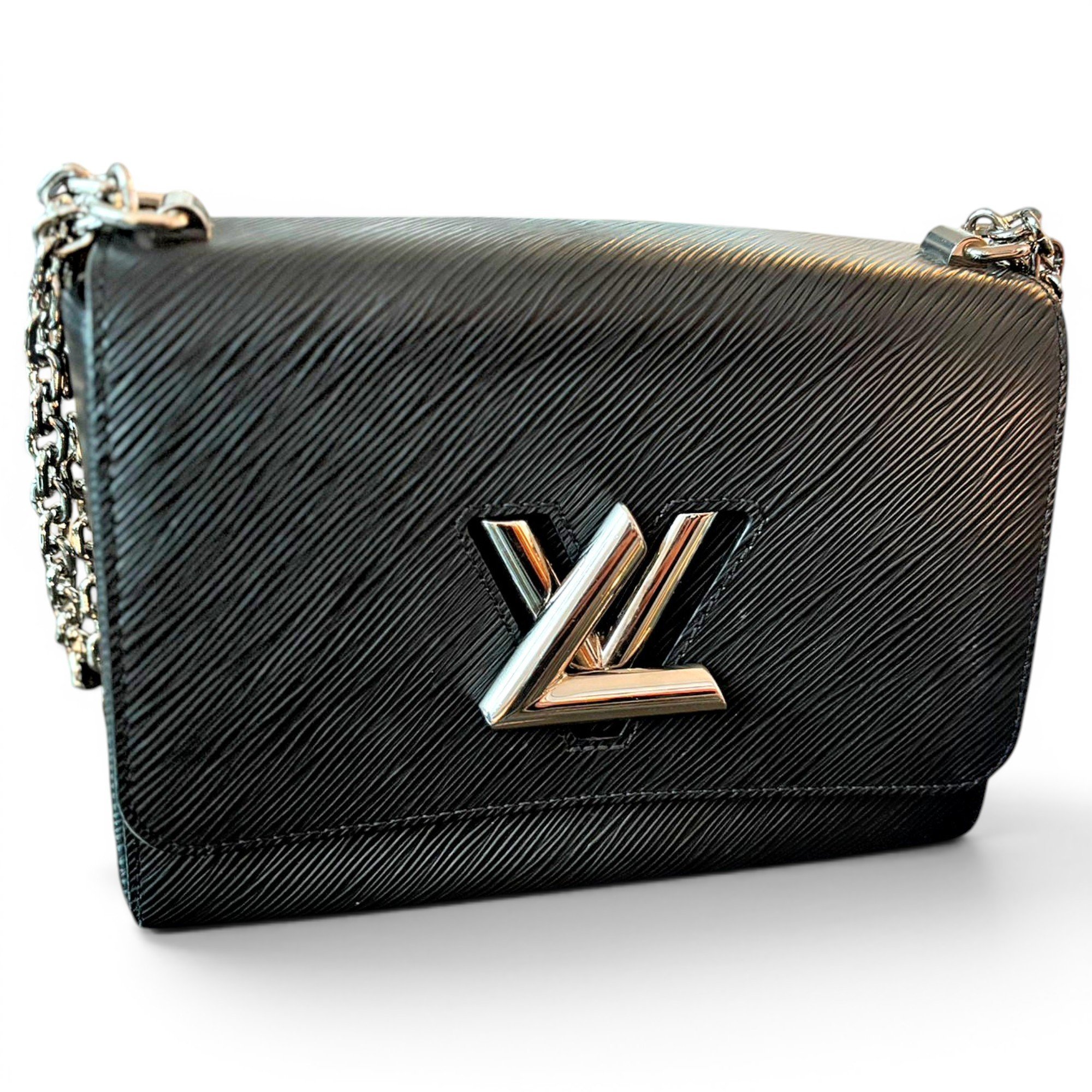 Twist leather handbag