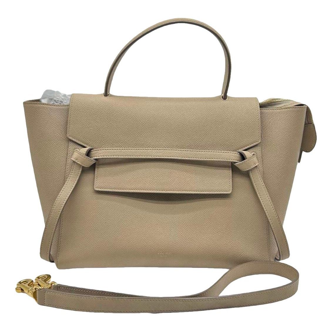 Belt leather handbag