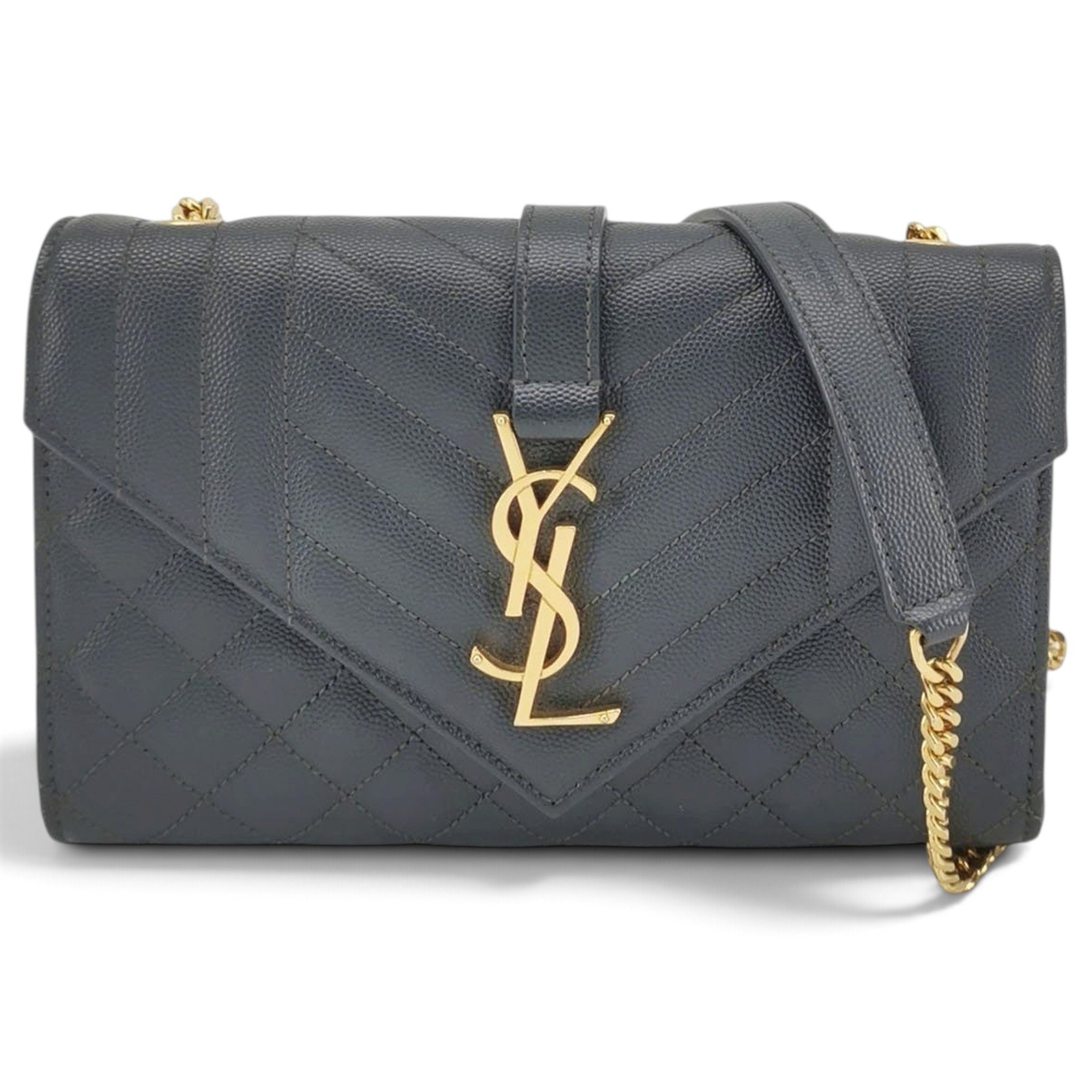 Envelope leather handbag