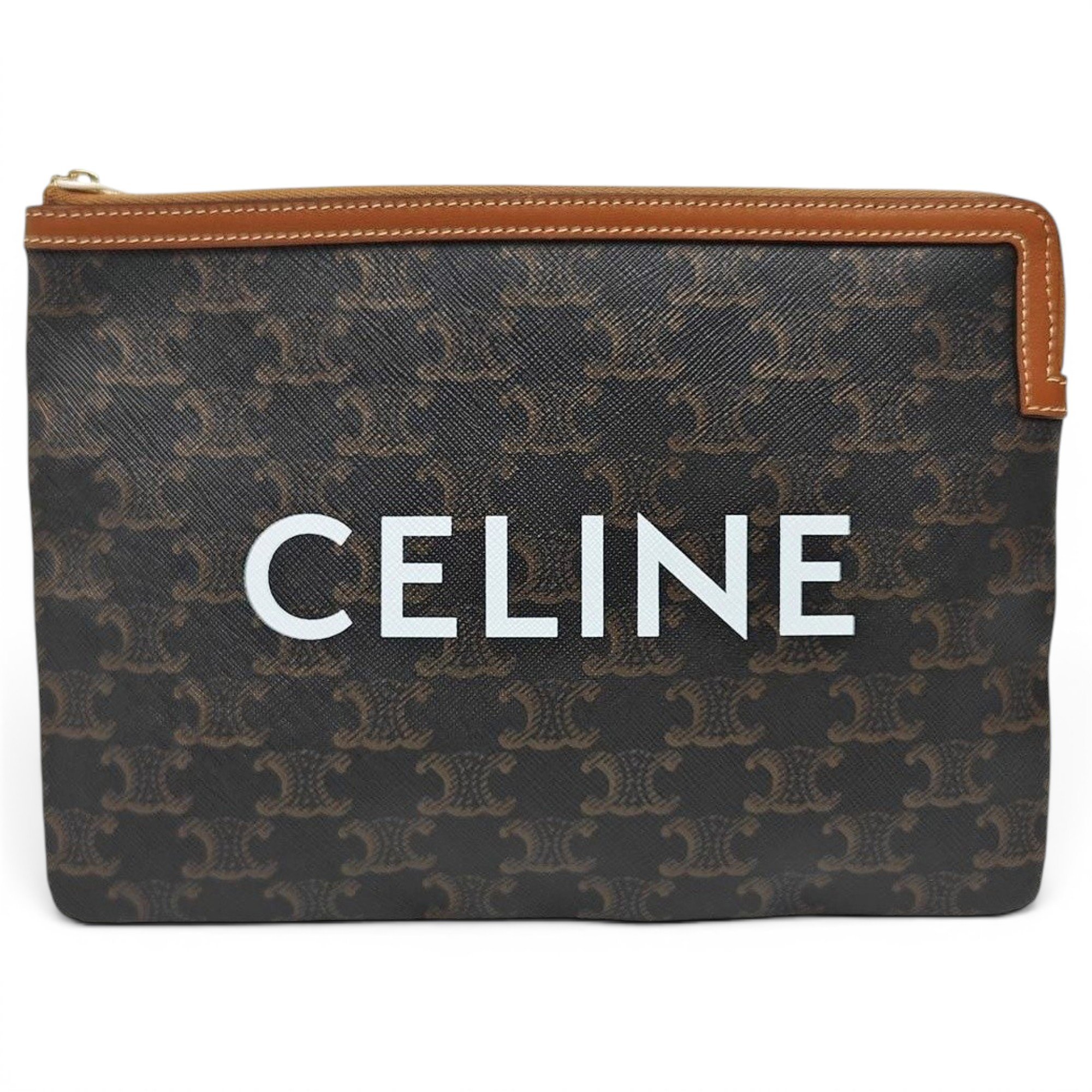 Triomphe leather handbag