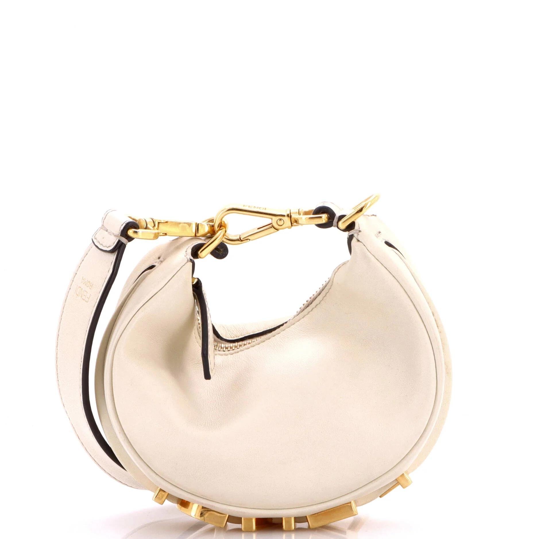 Fendigraphy leather handbag