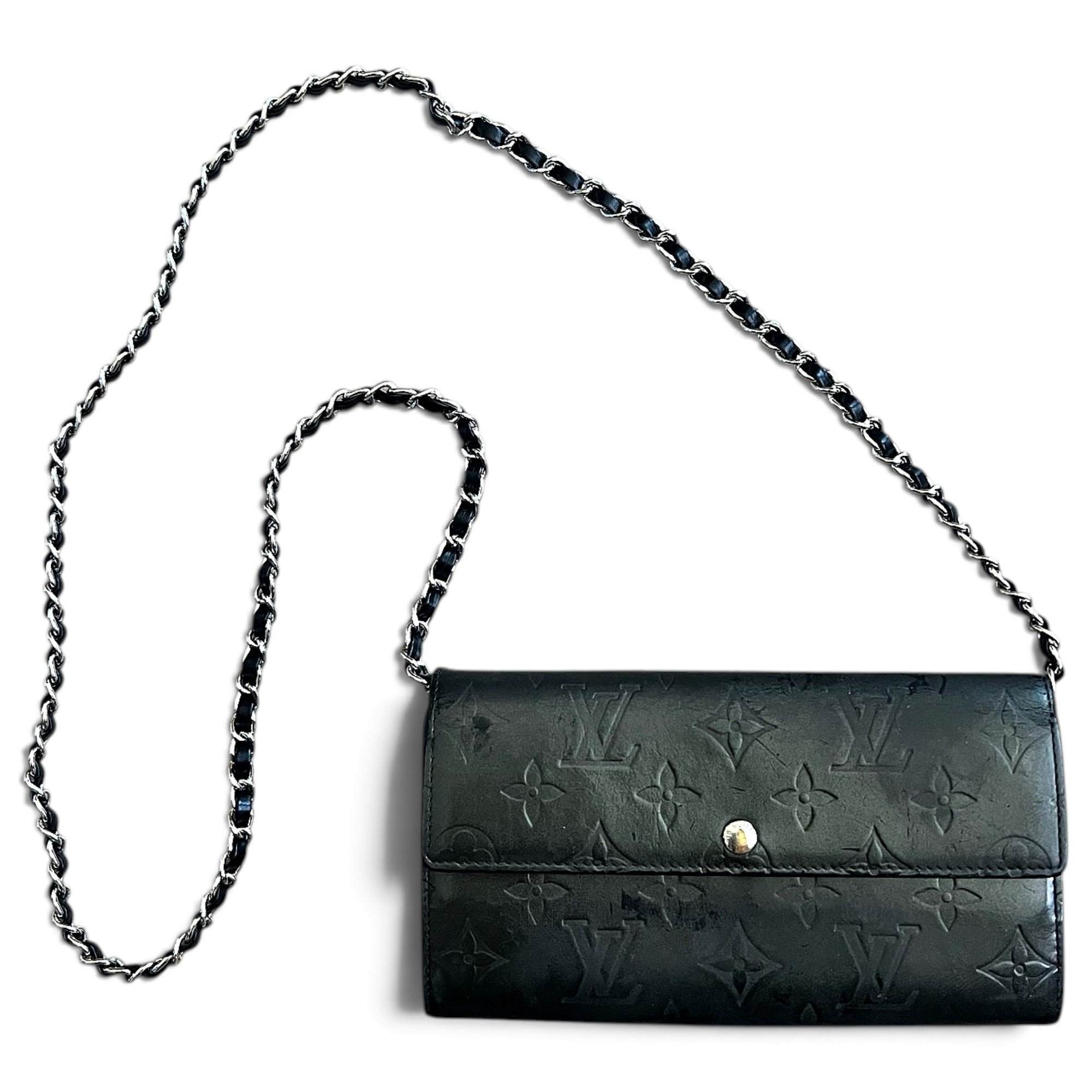 Patent leather handbag
