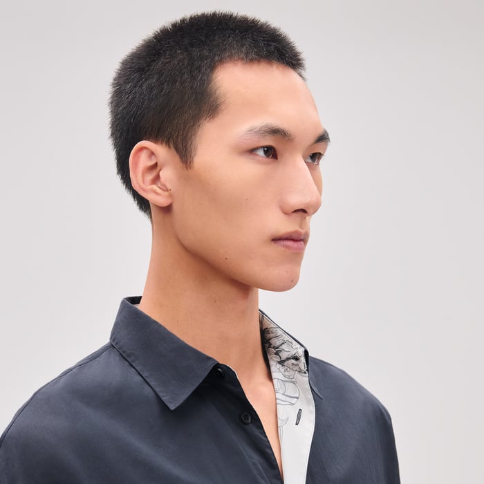 Marine "l'Instruction Du Roy" Boxy Fit Shirt