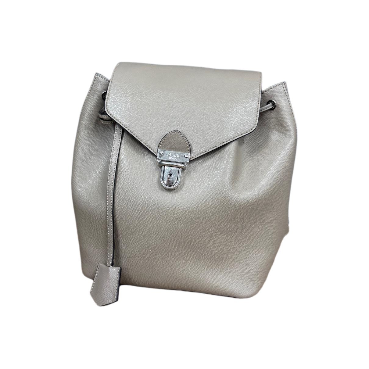Leather backpack
