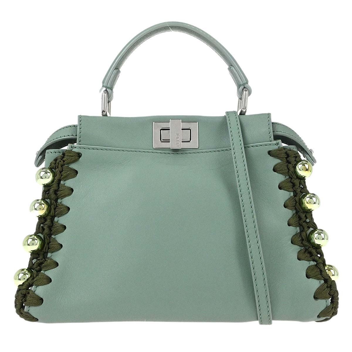 Peekaboo leather handbag