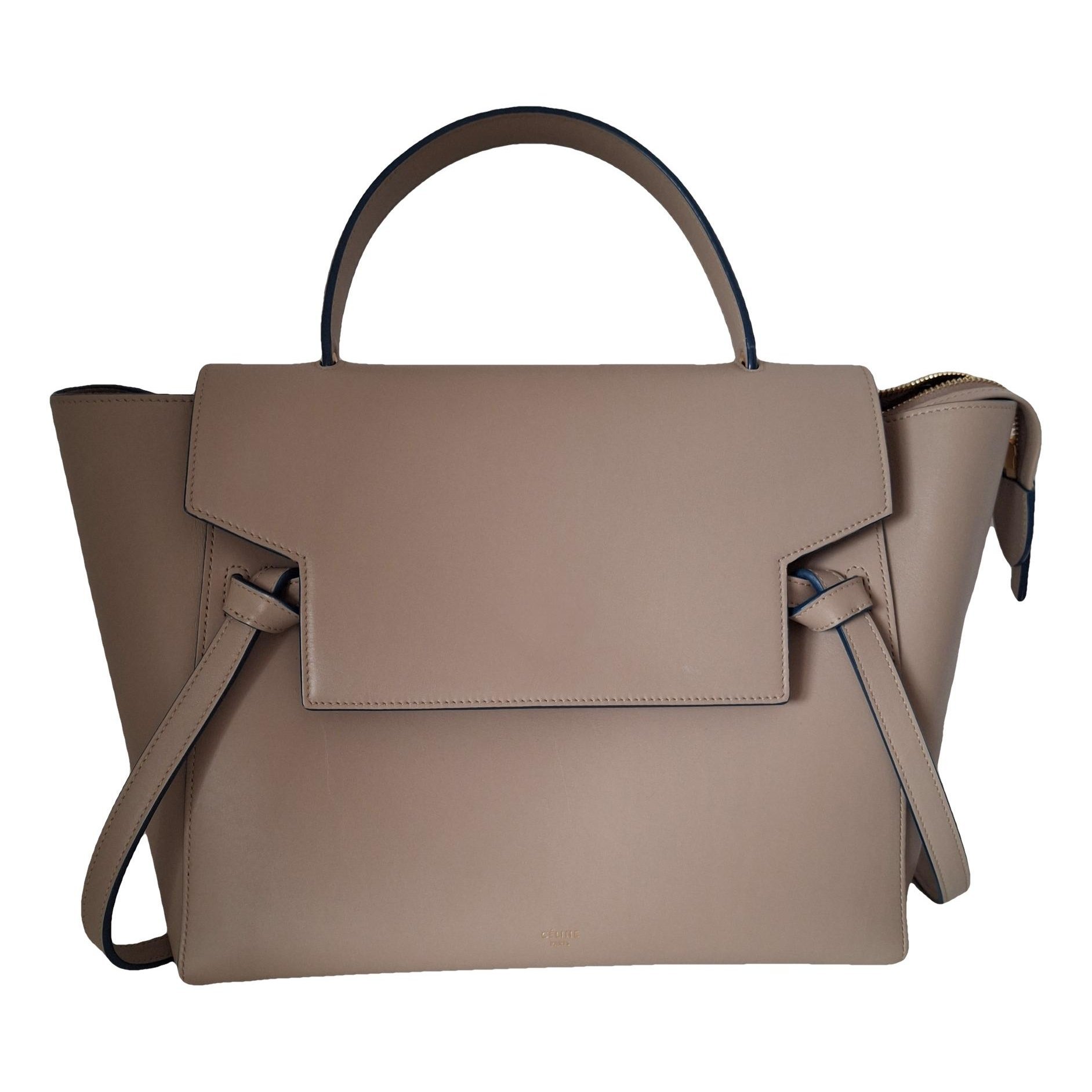 Belt leather handbag