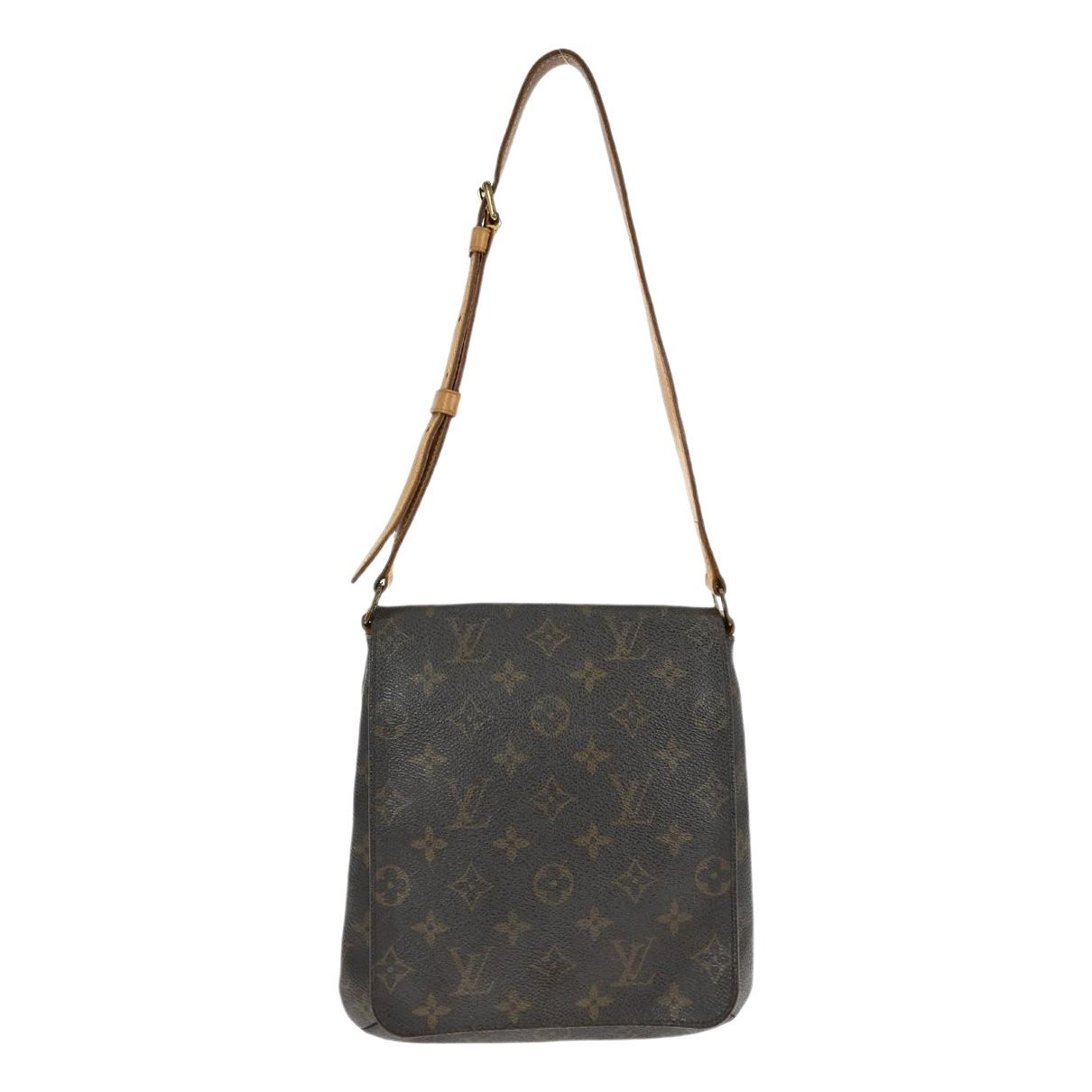 Musette cloth handbag