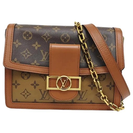 Dauphine leather crossbody bag