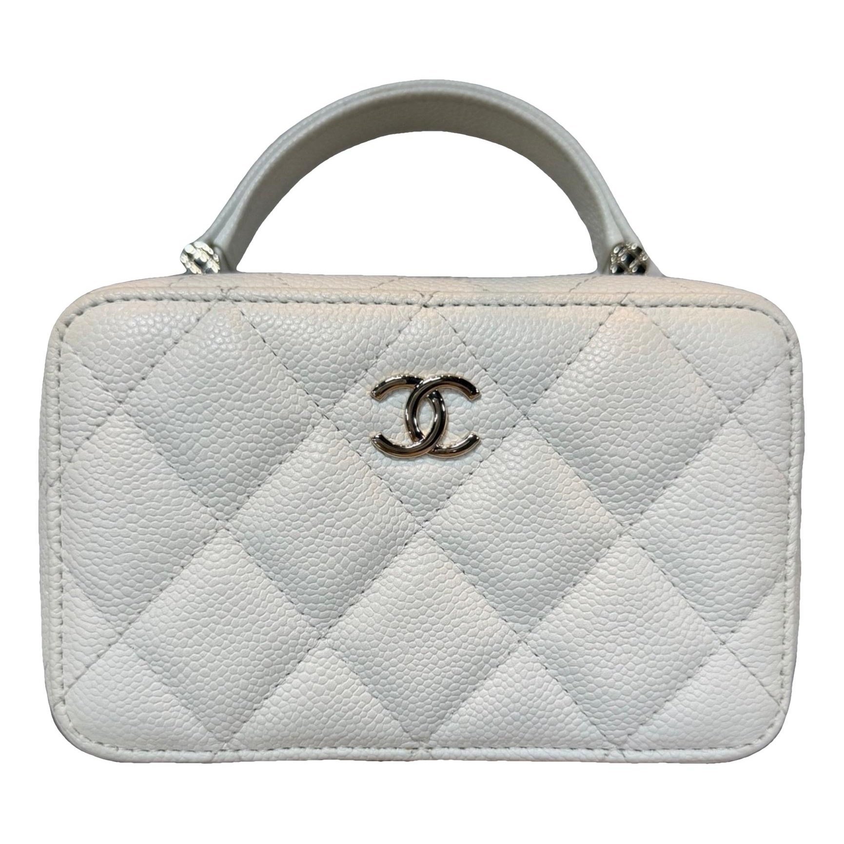 Vanity leather handbag