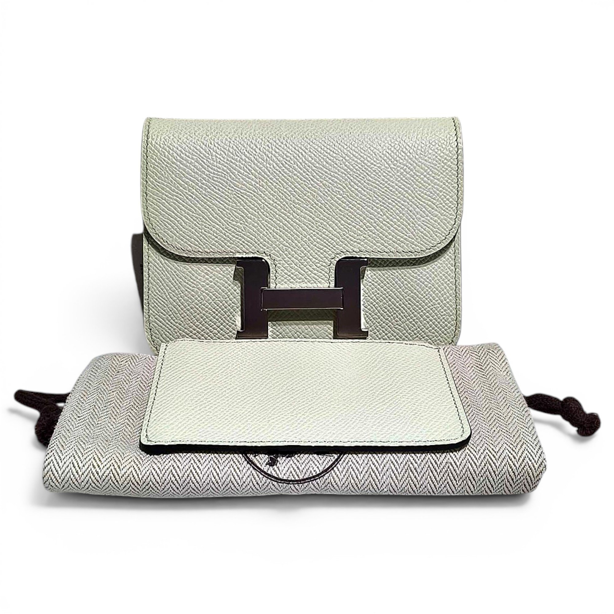 Constance leather clutch bag