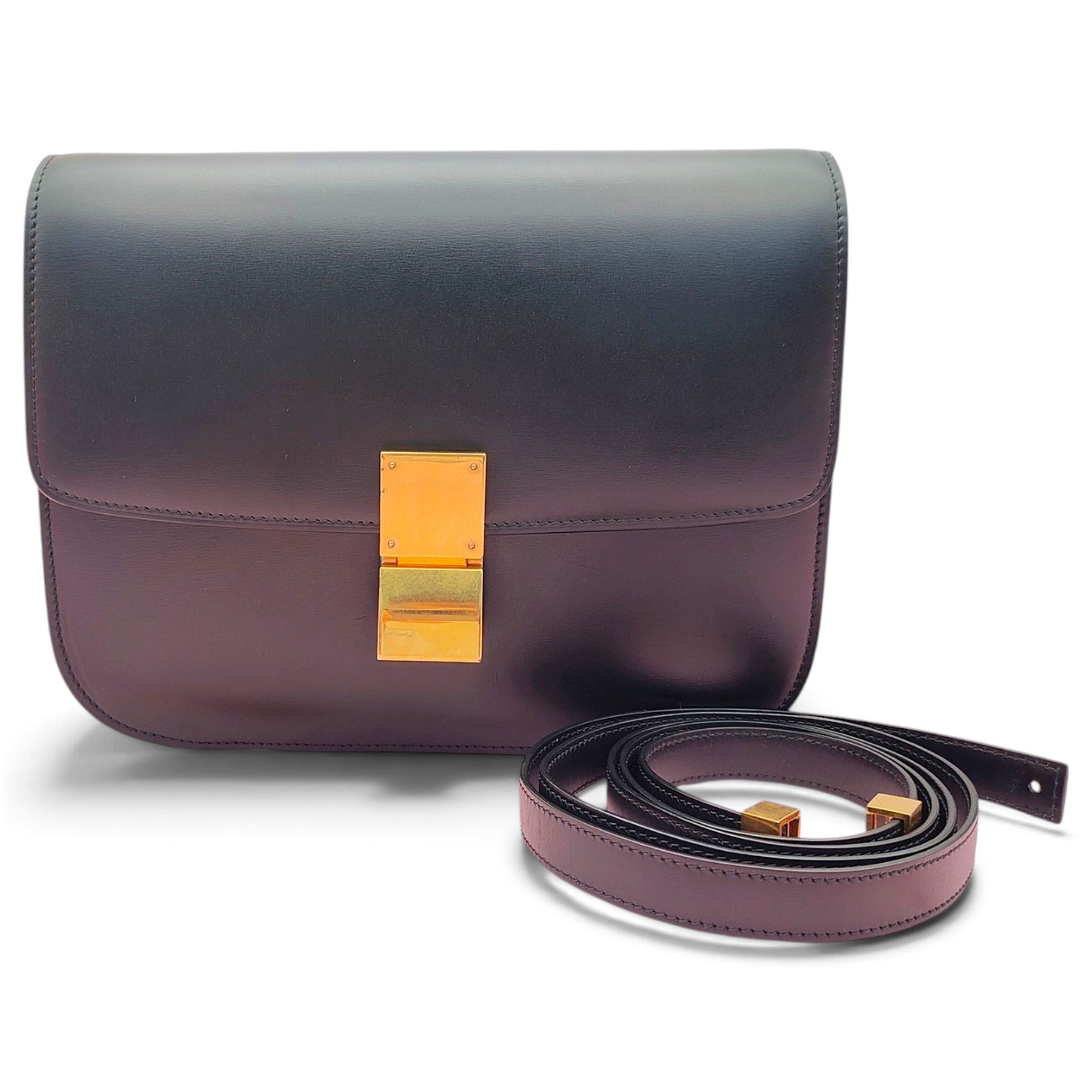 Classic leather crossbody bag
