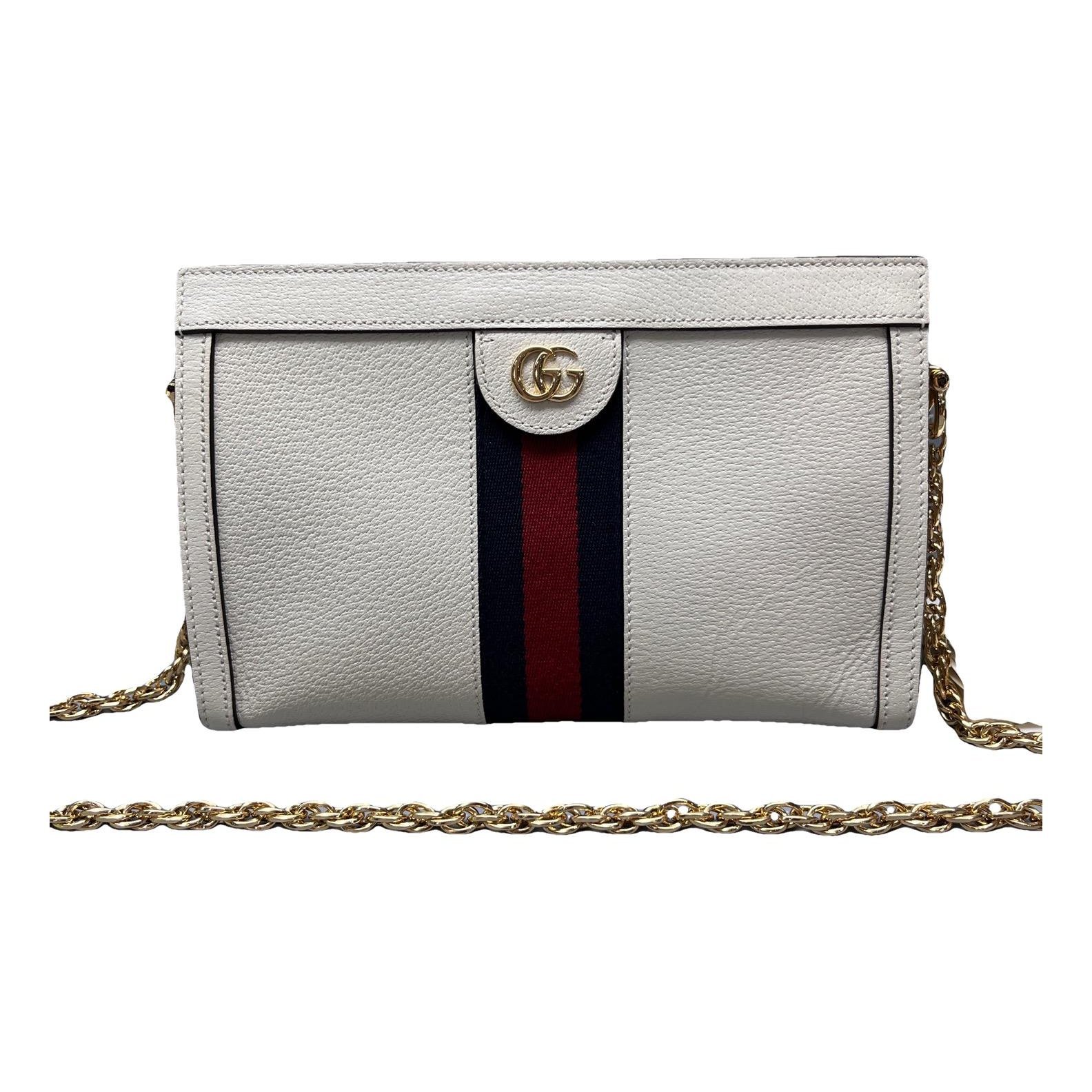 Ophidia Chain leather handbag