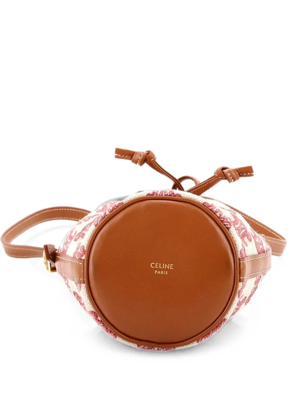 Drawstring Triomphe Canvas Micro bucket bag