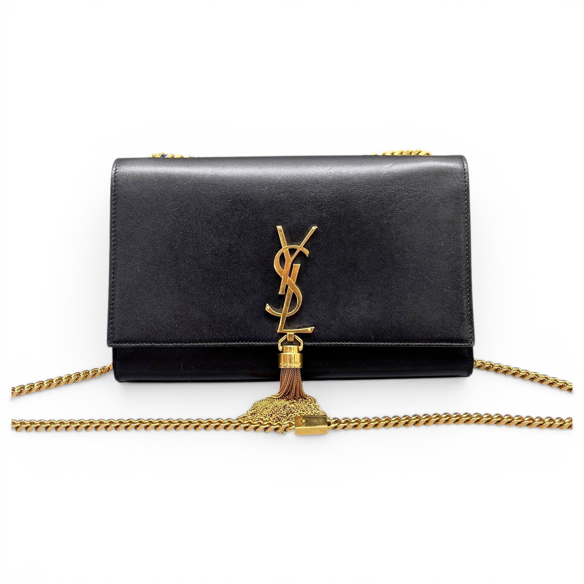 Pompom Kate leather handbag