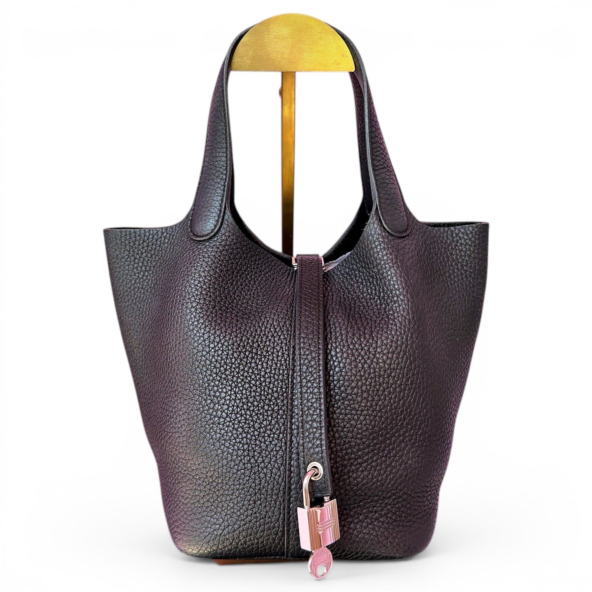 Picotin leather handbag