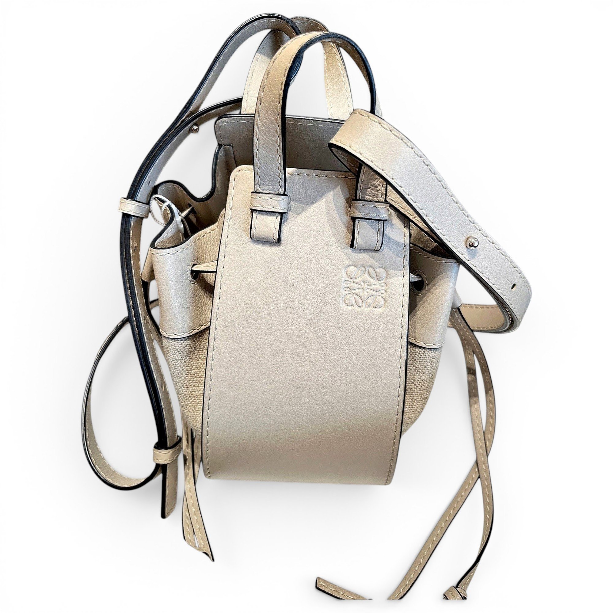 Hammock leather handbag