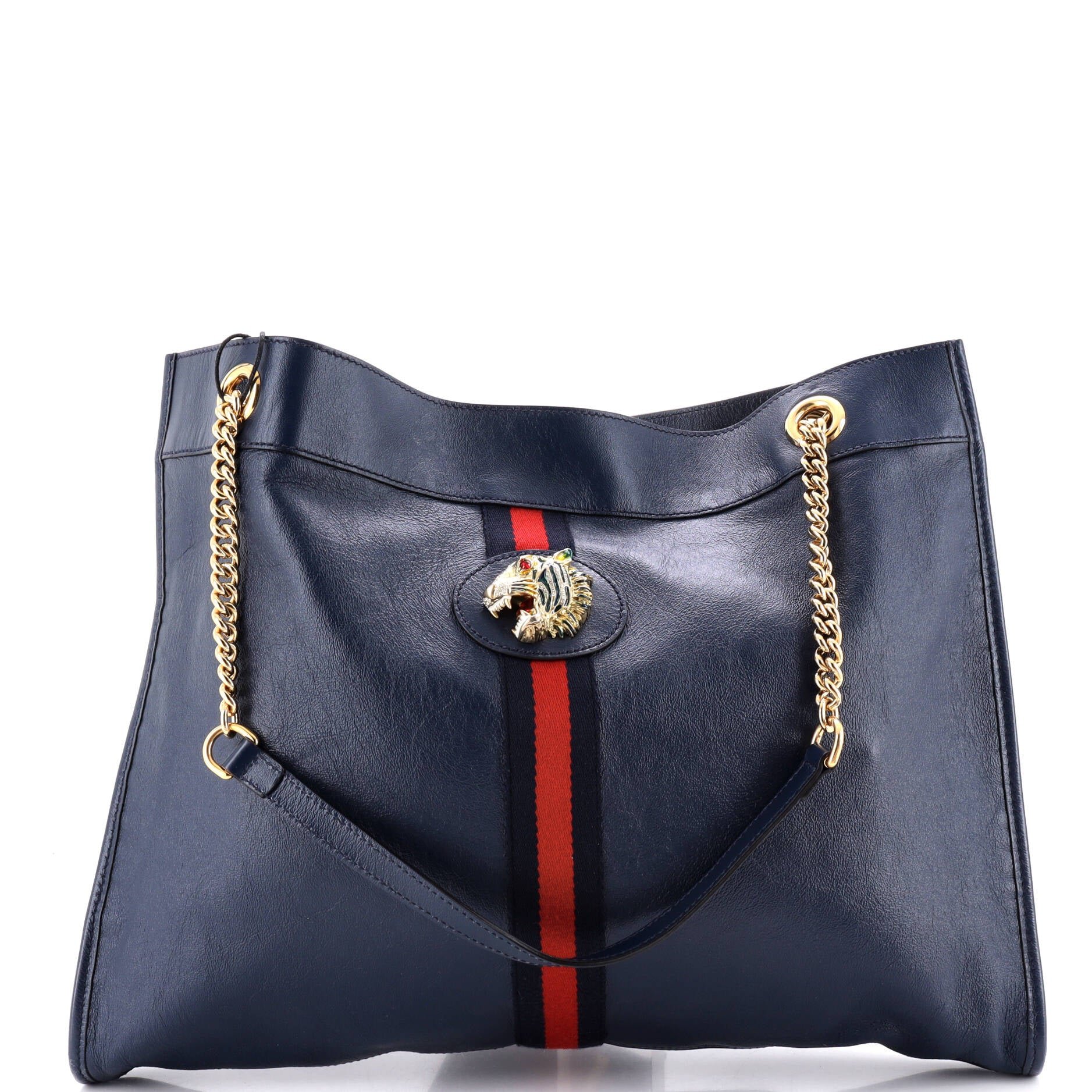 Rajah Chain Tote Leather Large