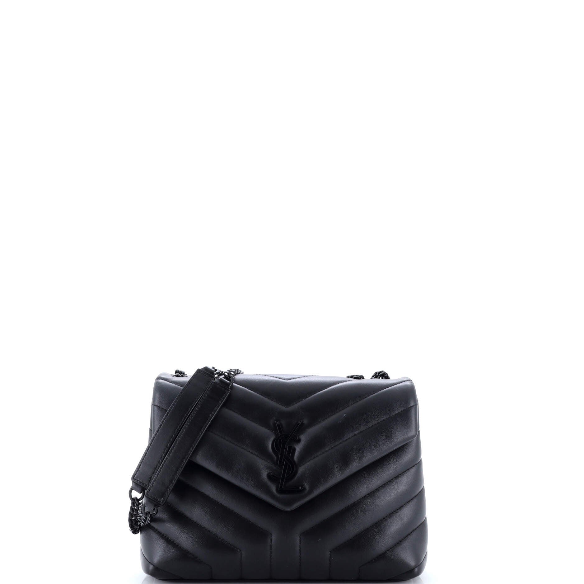 Loulou Shoulder Bag Matelasse Chevron Leather Small