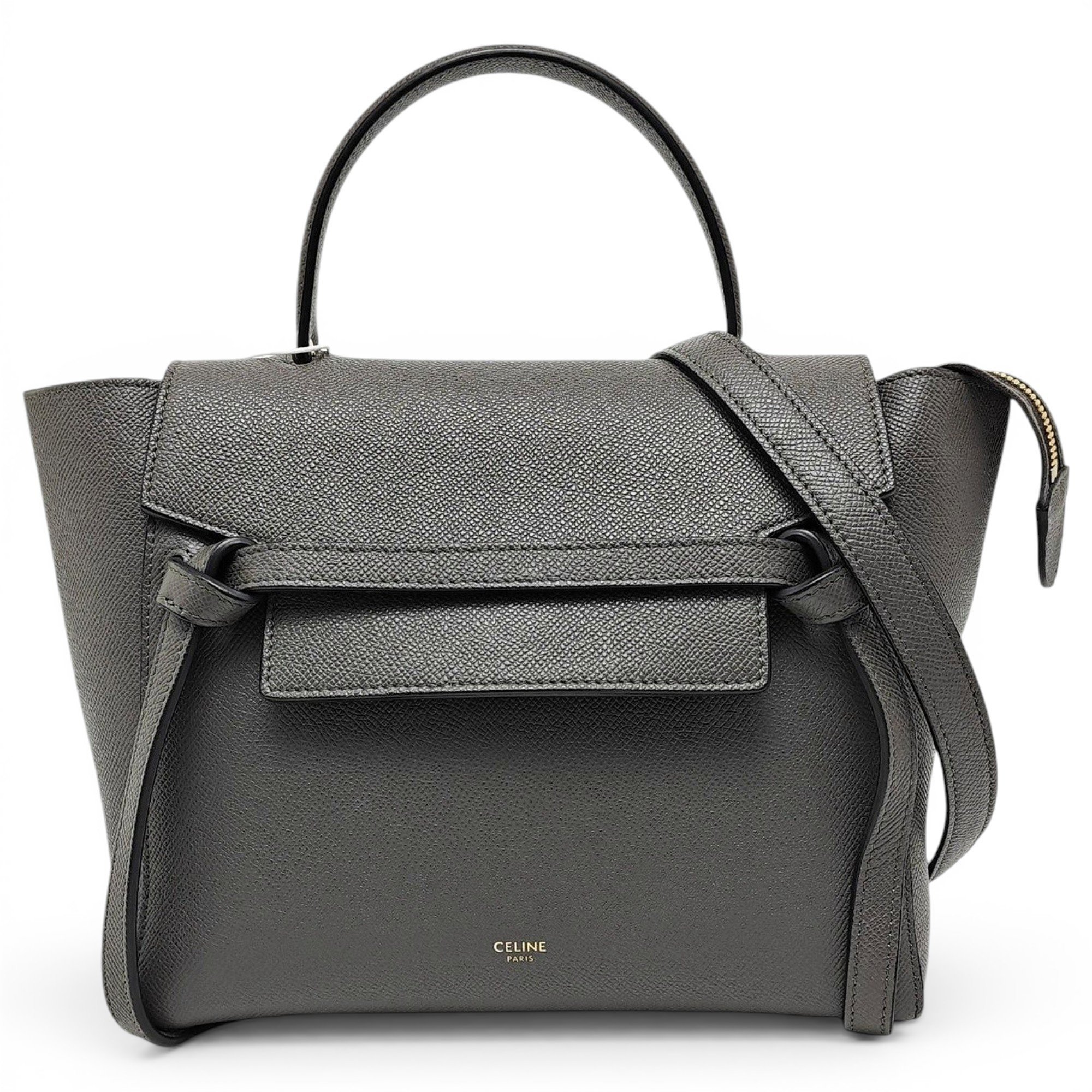 Belt leather handbag