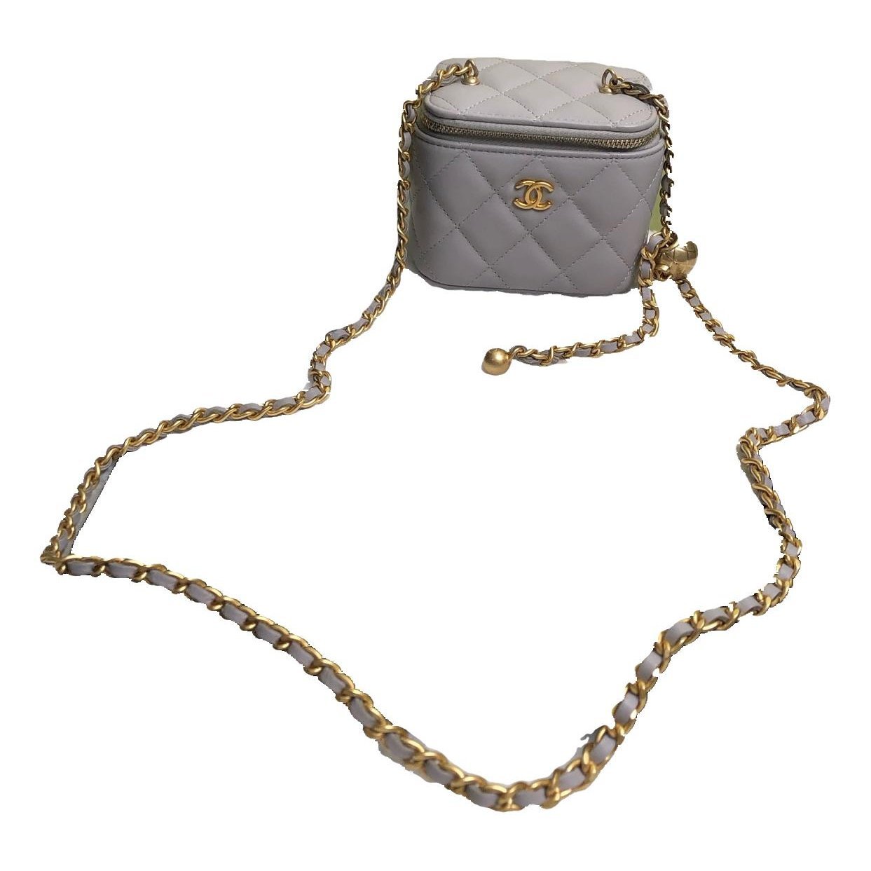 Trendy CC Vanity leather crossbody bag