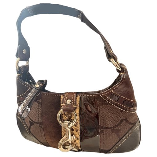 Patent leather handbag