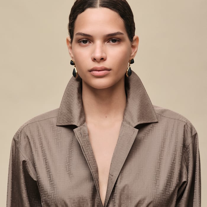 "Mosaique" Shirt Dress