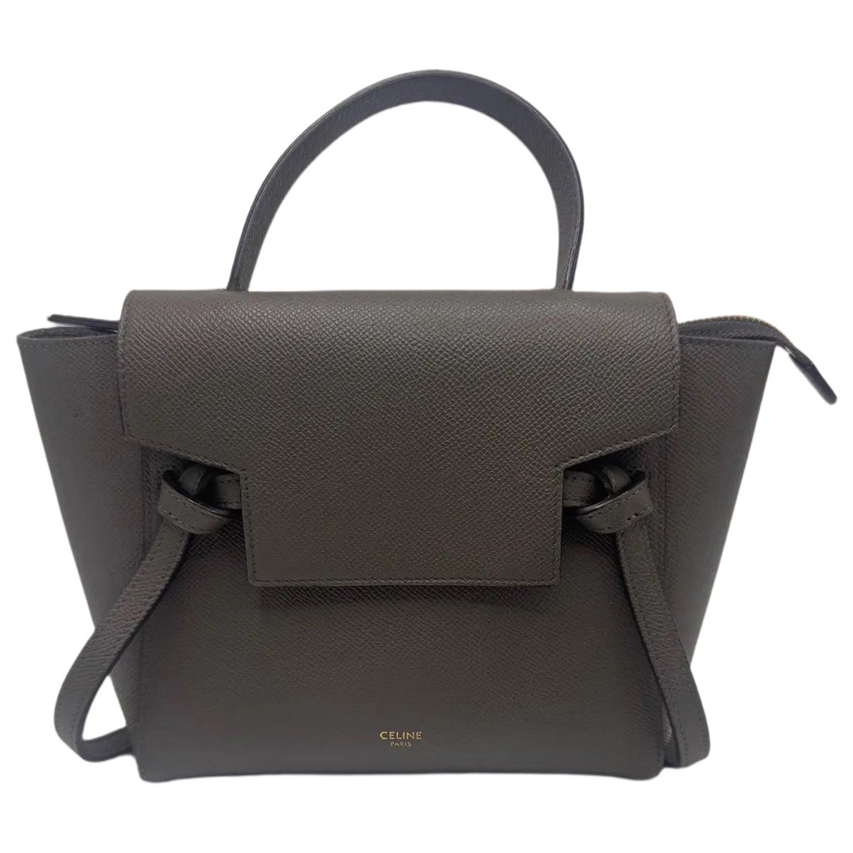 Belt leather handbag