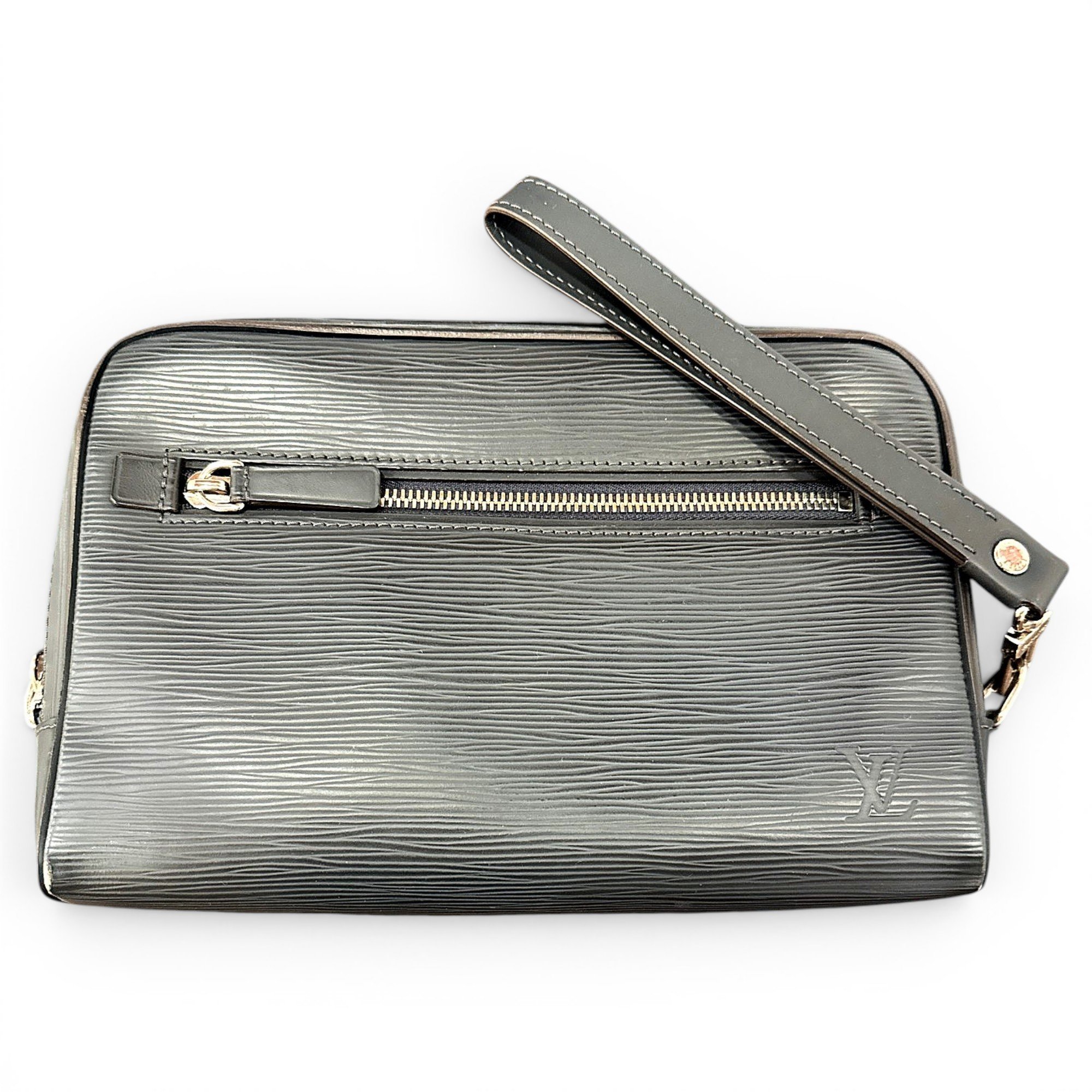 Sobe leather clutch bag