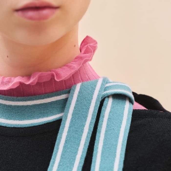 Noir "Lettres Equestres" Long-sleeve Sweater