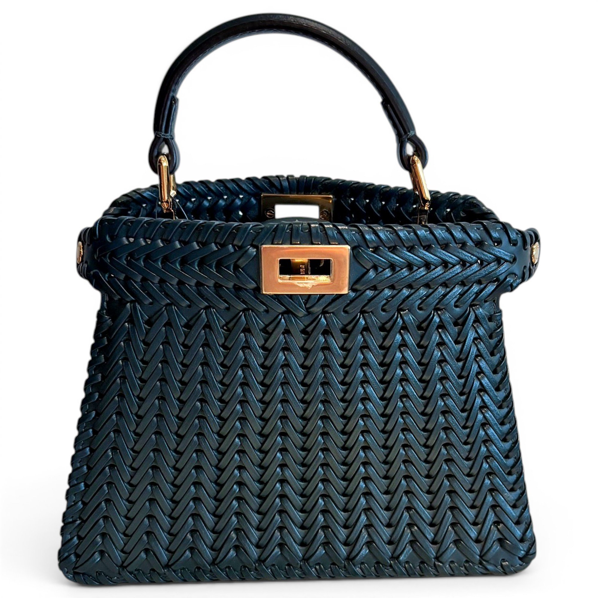 Peekaboo leather handbag