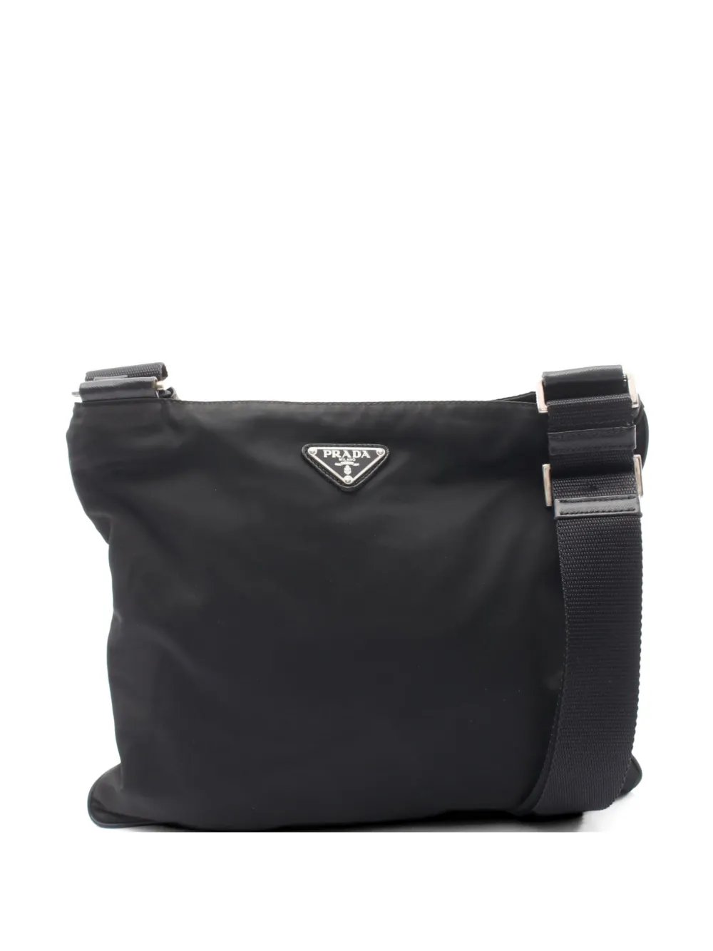 2000s triangle-logo shoulder bag