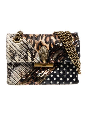 Kurt Geiger Embossed Leather Shoulder Bag