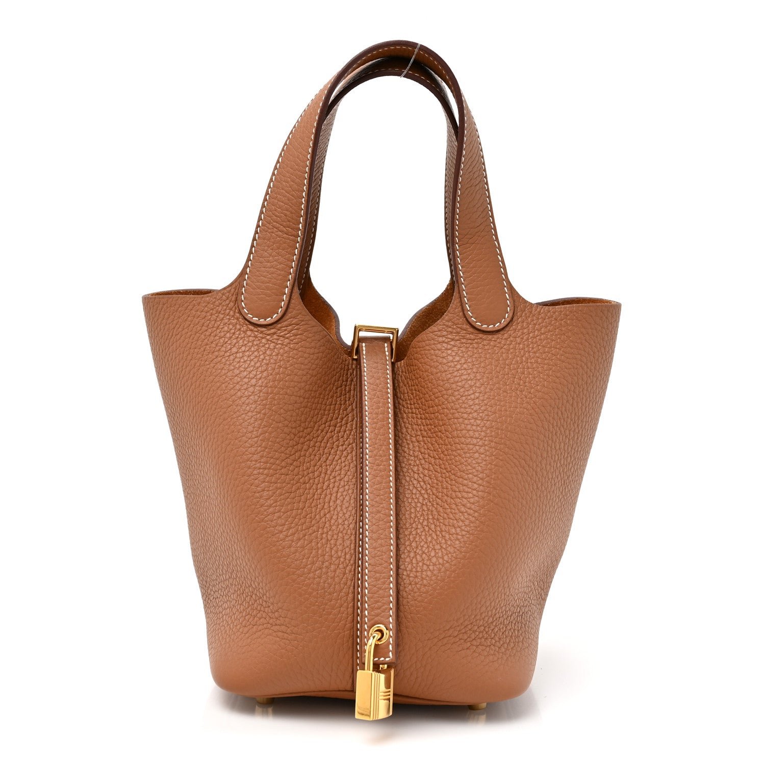 Hermes Taurillon Clemence Picotin Lock 18 PM Gold