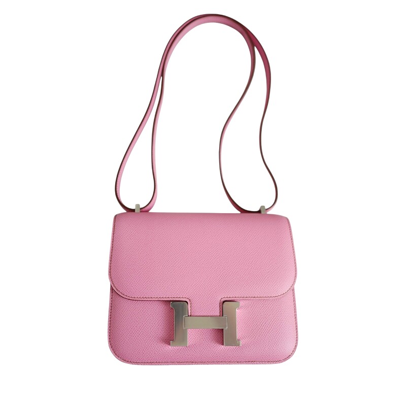 Hermes 5P Bubblegum Pink Epsom Mini Constance 18 Palladium Hardware, 2022