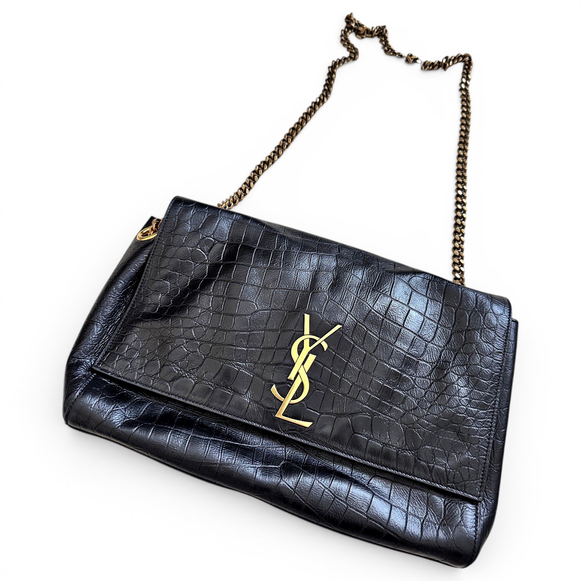 Reversible kate leather handbag