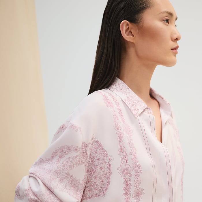 Rose Pâle "Bride De Gala En Fleurs" Shirt