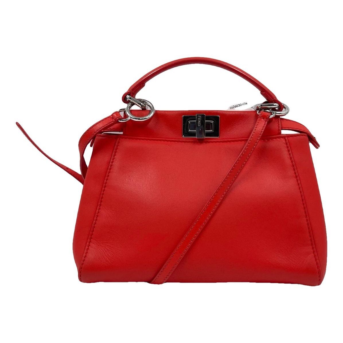 Peekaboo mini pocket leather handbag