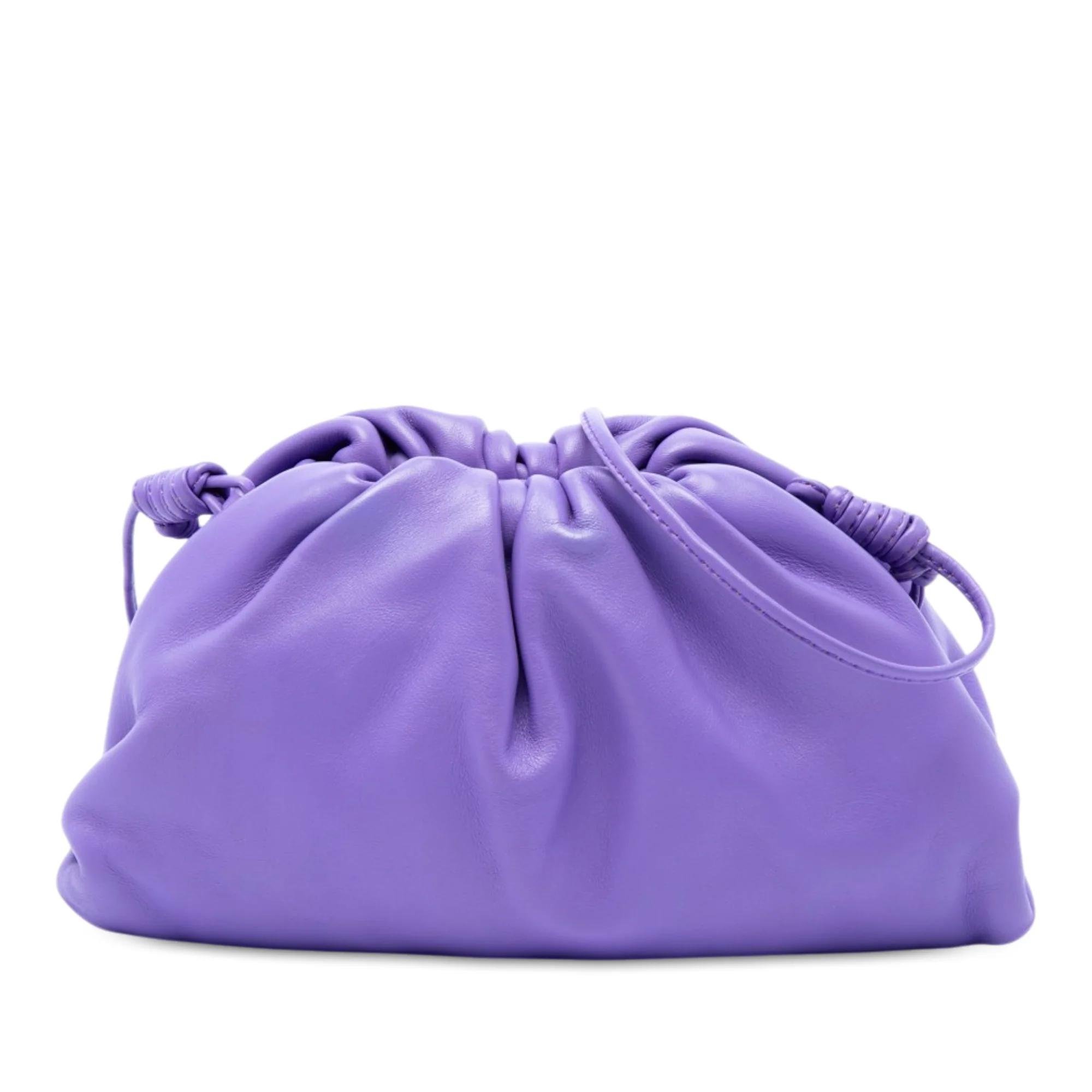 Pouch leather handbag