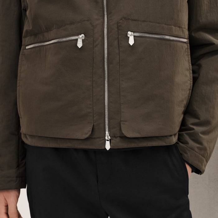 Café Jacket With Removable Hood