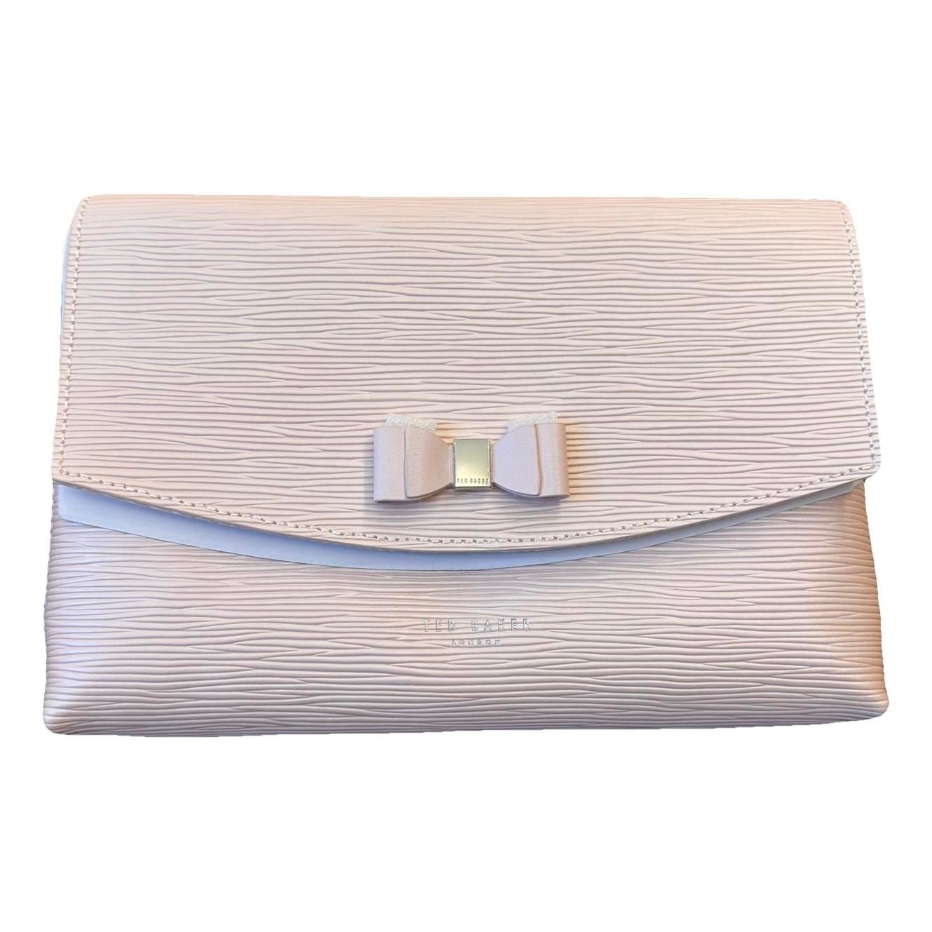 Leather clutch bag