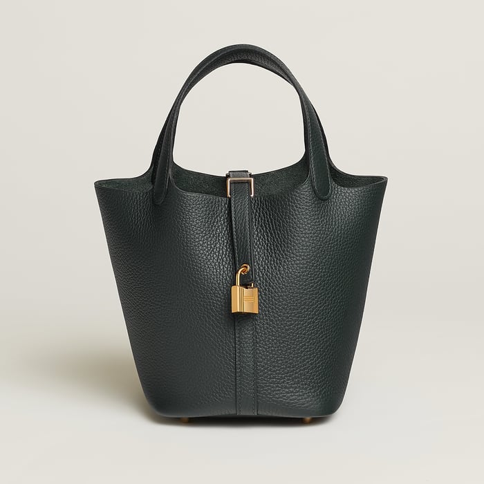 Vert Foncé Picotin Lock 18 Bag