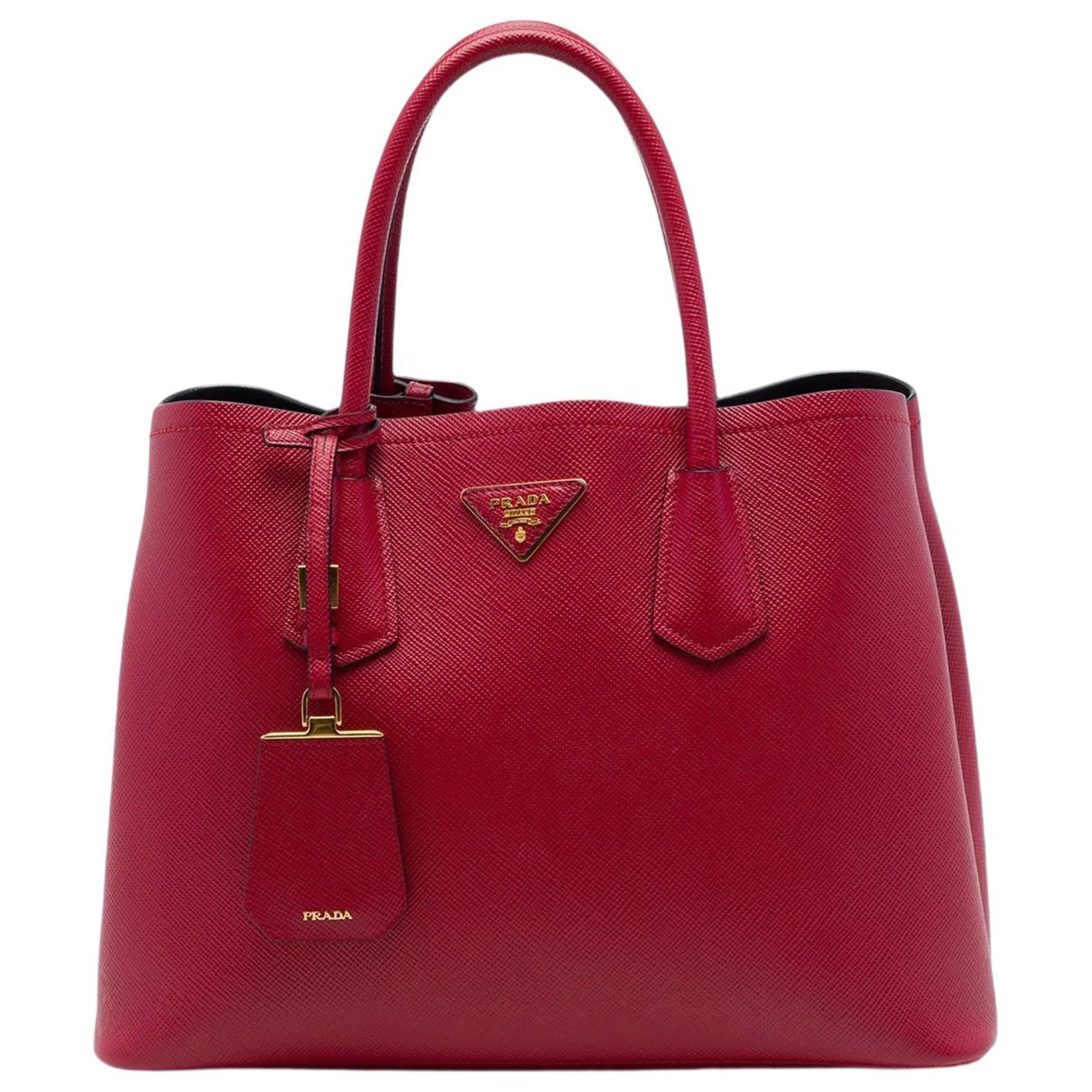 Double leather satchel
