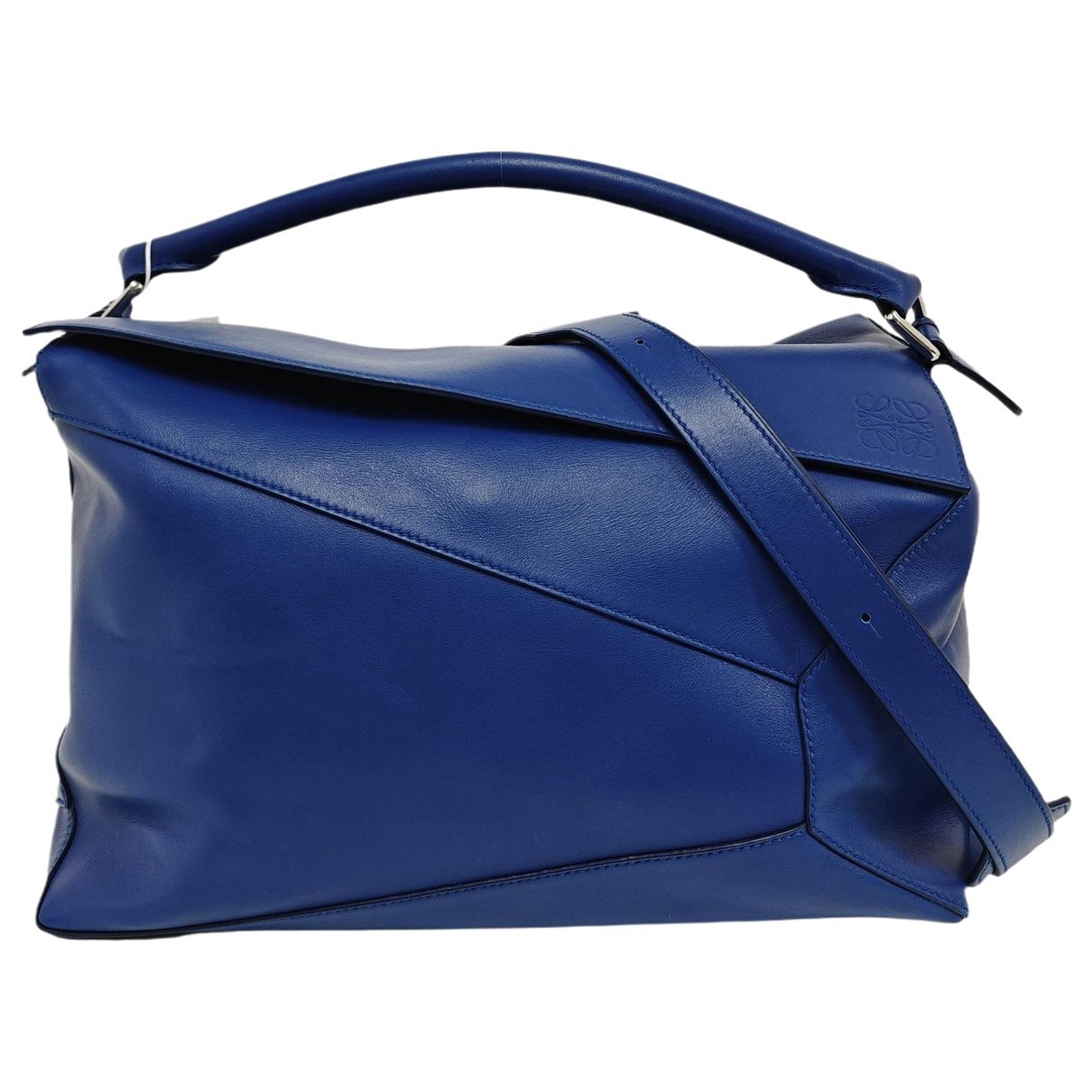 Puzzle leather handbag