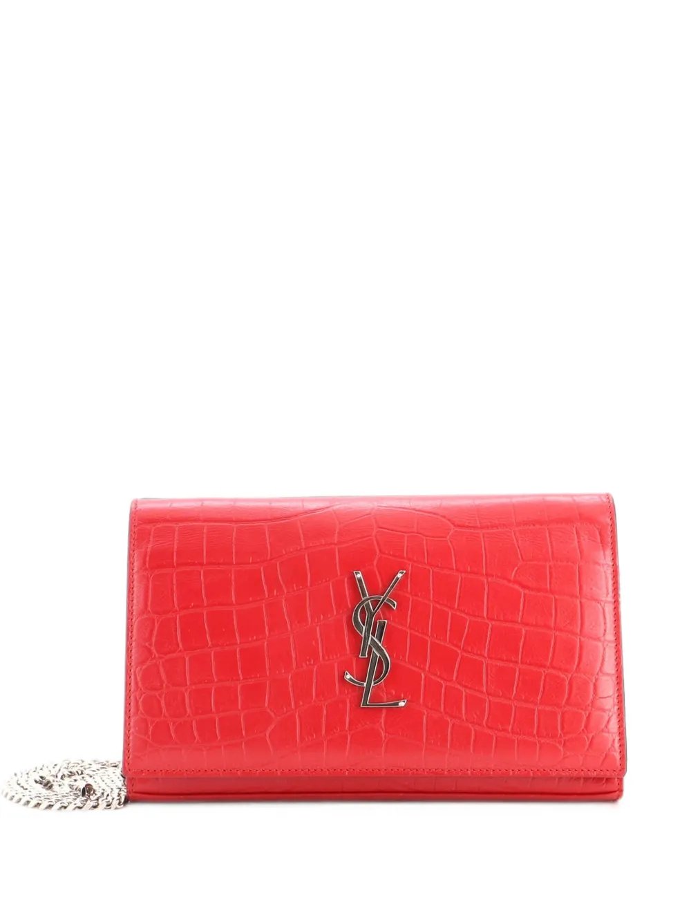 Classic Monogram Wallet on Chain Crocodile Embossed Leather Small crossbody bag