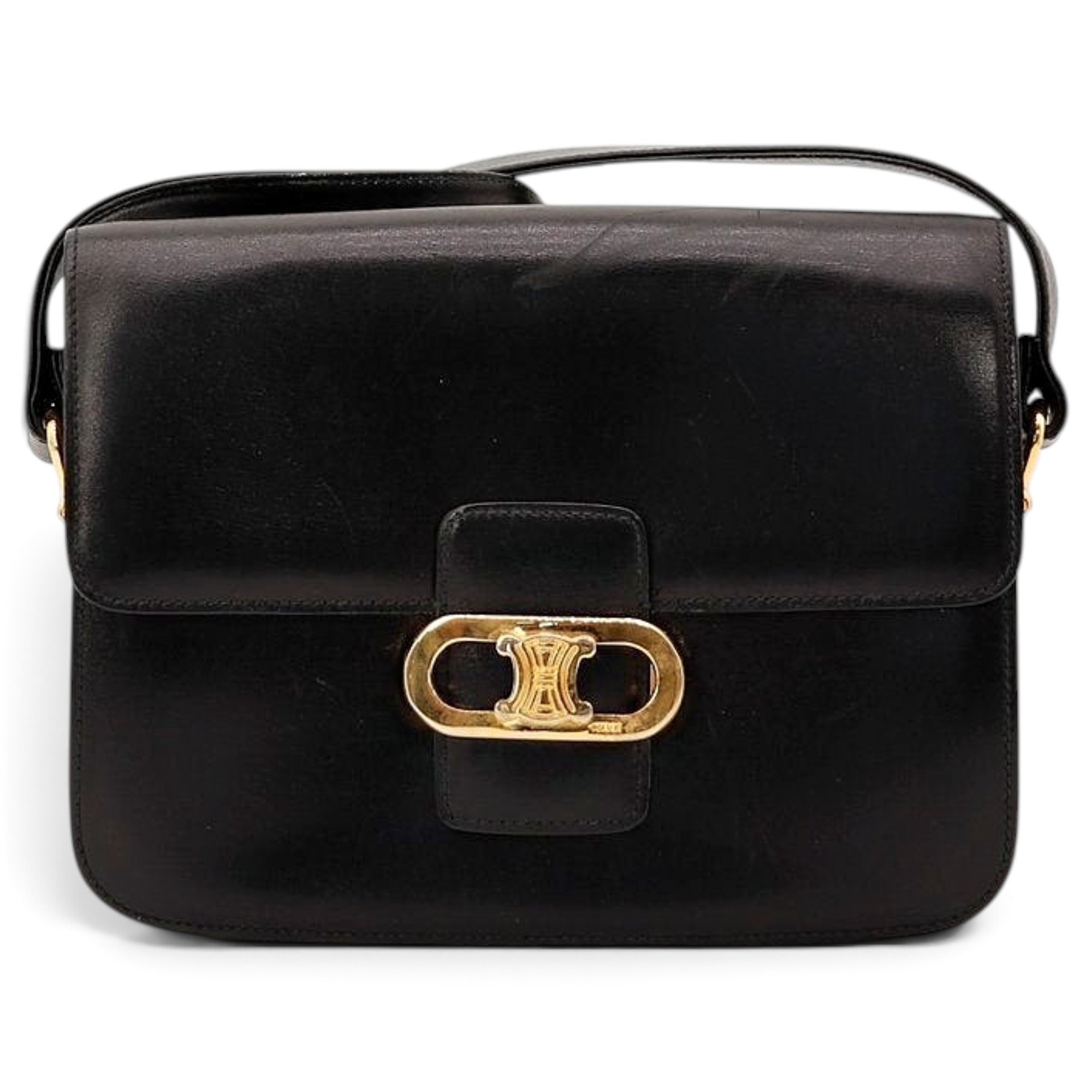 Triomphe leather handbag