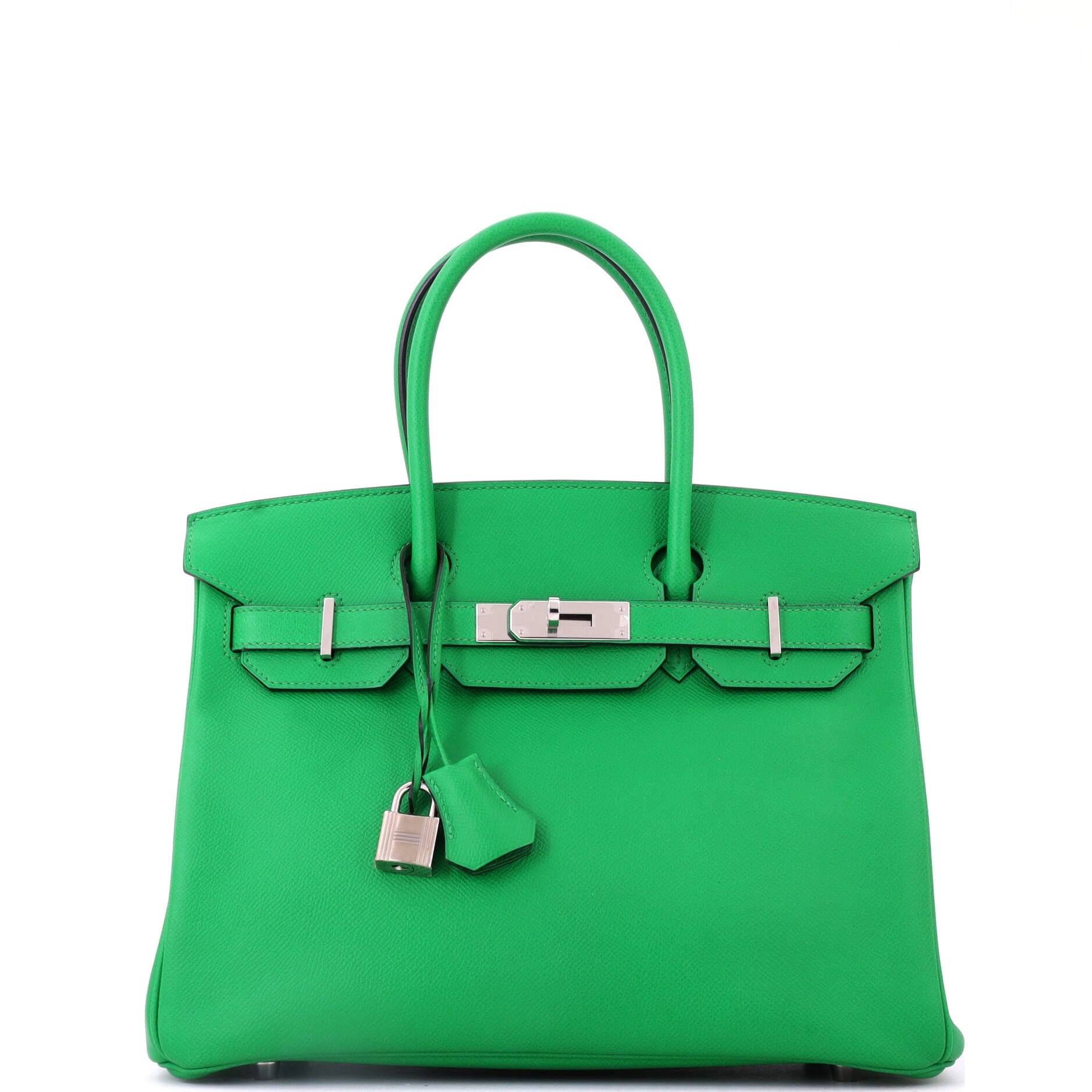 Hermes Birkin Handbag Bamboo Epsom with Palladium Hardware 30