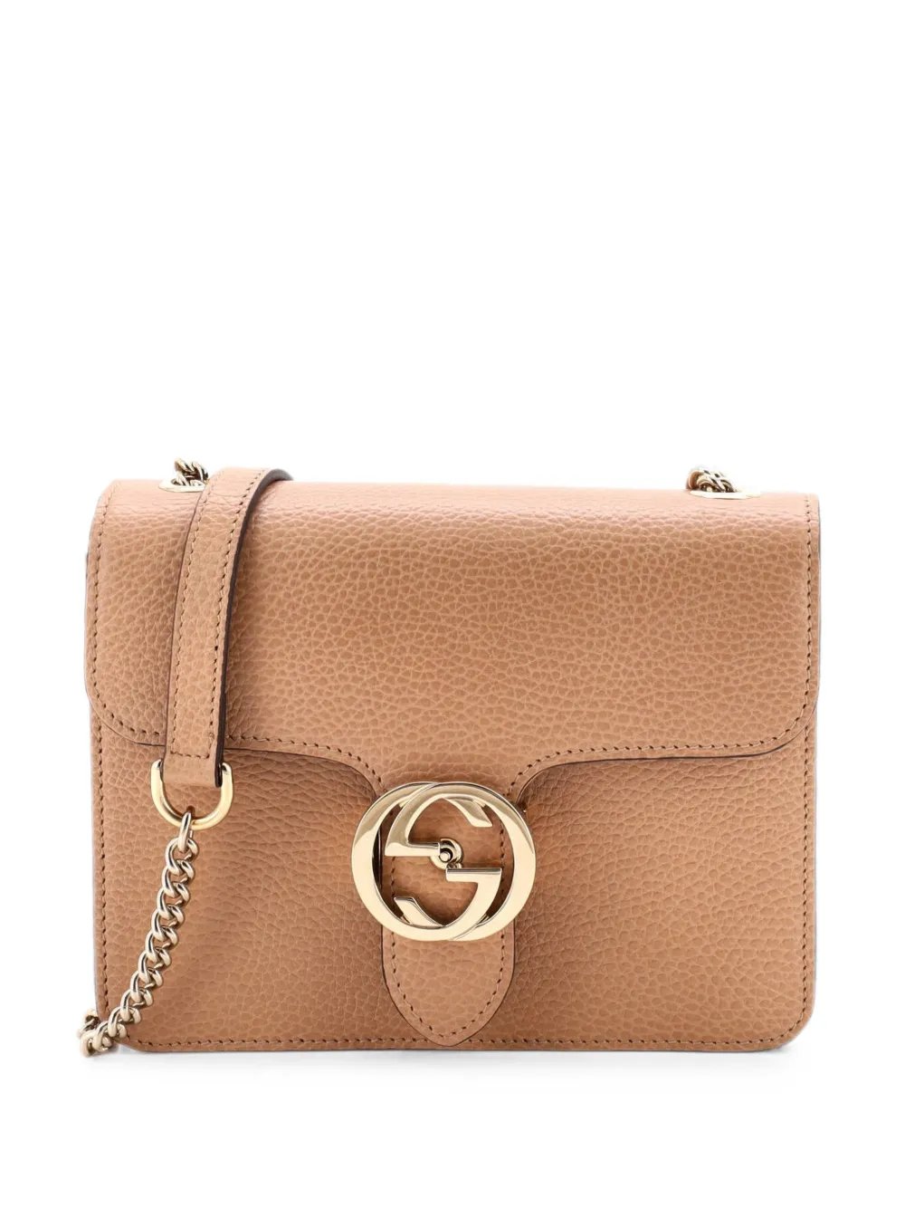 Interlocking Leather Small shoulder bag